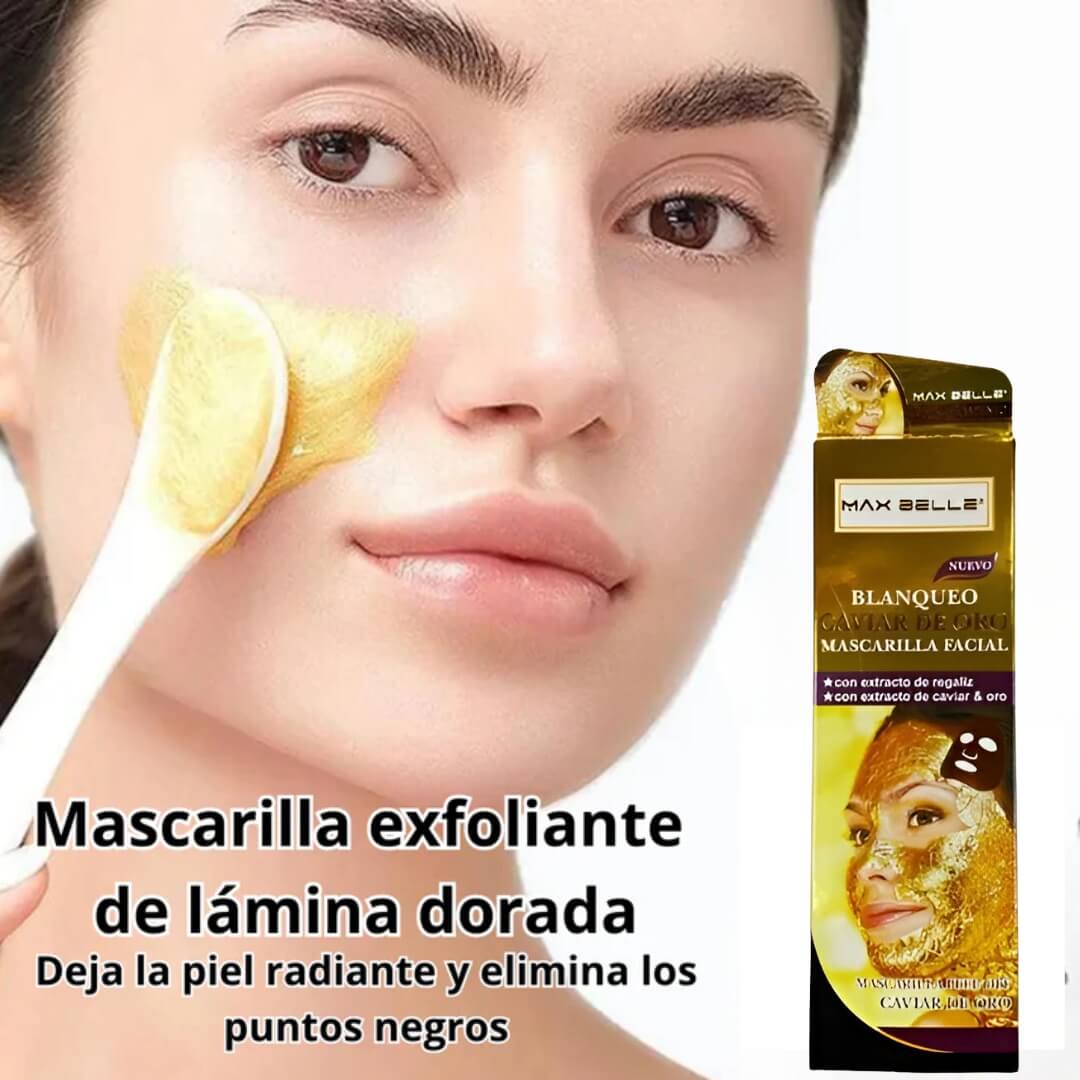 GoldenBeauty - Mascarilla exfoliante de oro | Piel joven en 28 días