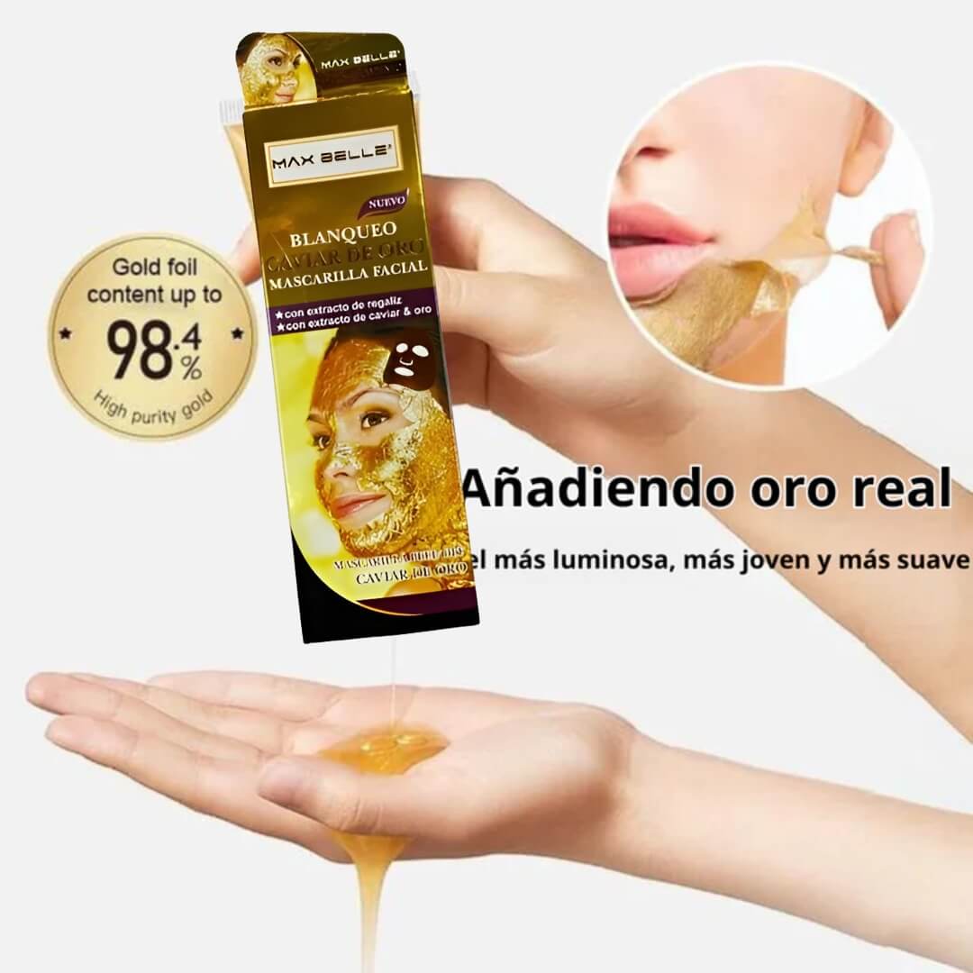 GoldenBeauty - Mascarilla exfoliante de oro | Piel joven en 28 días