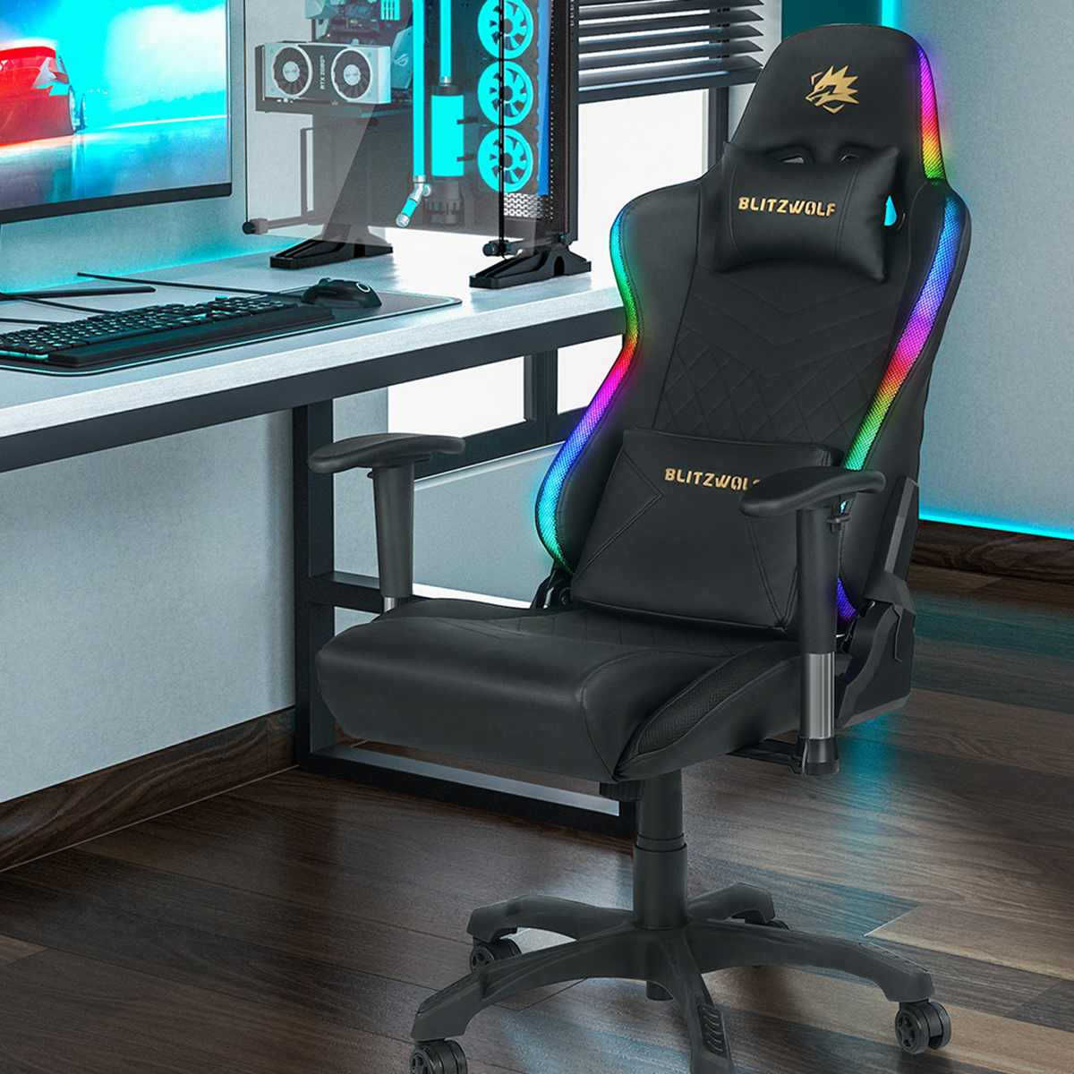 TAKU- Silla gaming con luces led