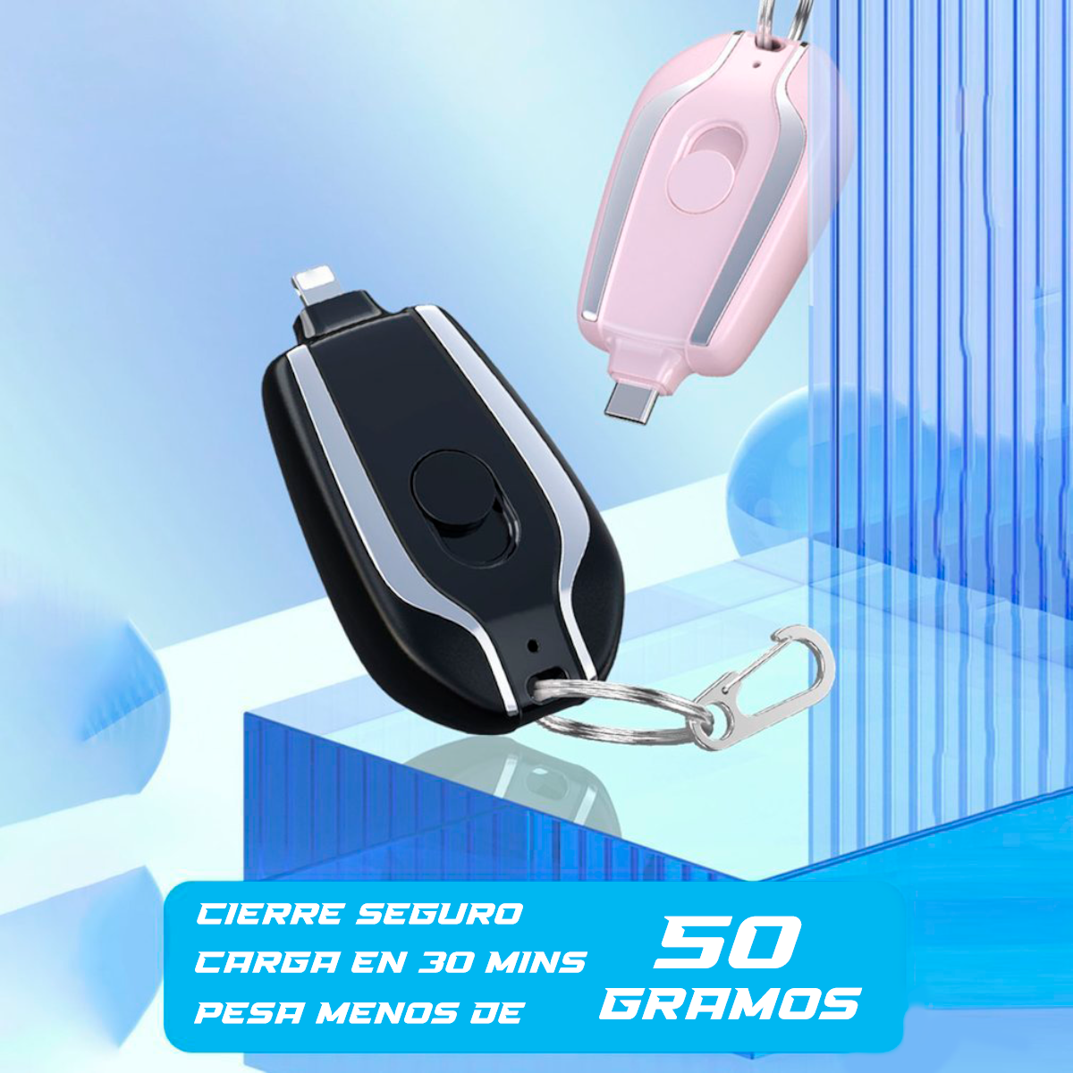 Mini Cargador Portatil -BatterKey™ (LIQUIDACIÓN STOCK)