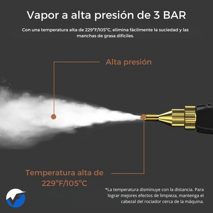 VaporForce: Limpiador a vapor