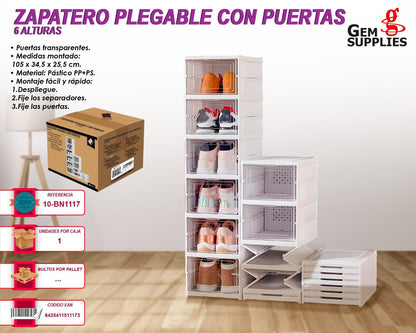 Zapatero Montable con puertas